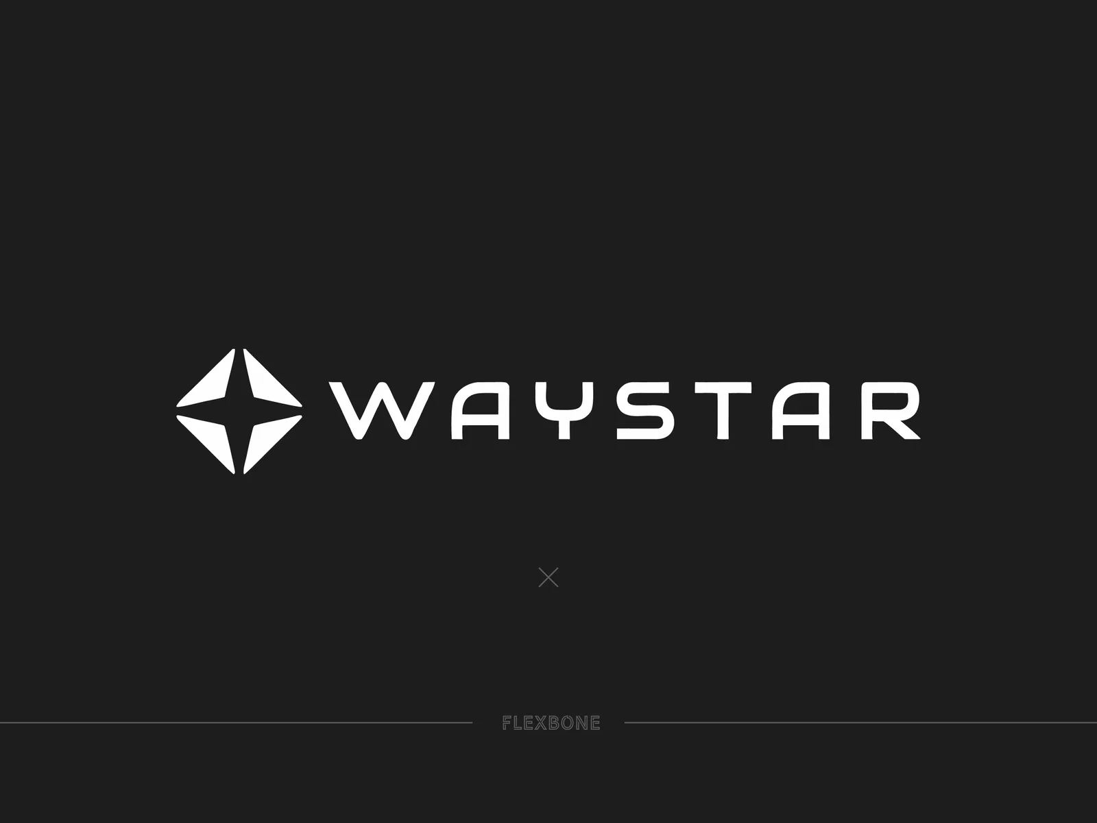 Waystar wordmark logo beside its four-pointed star icon
